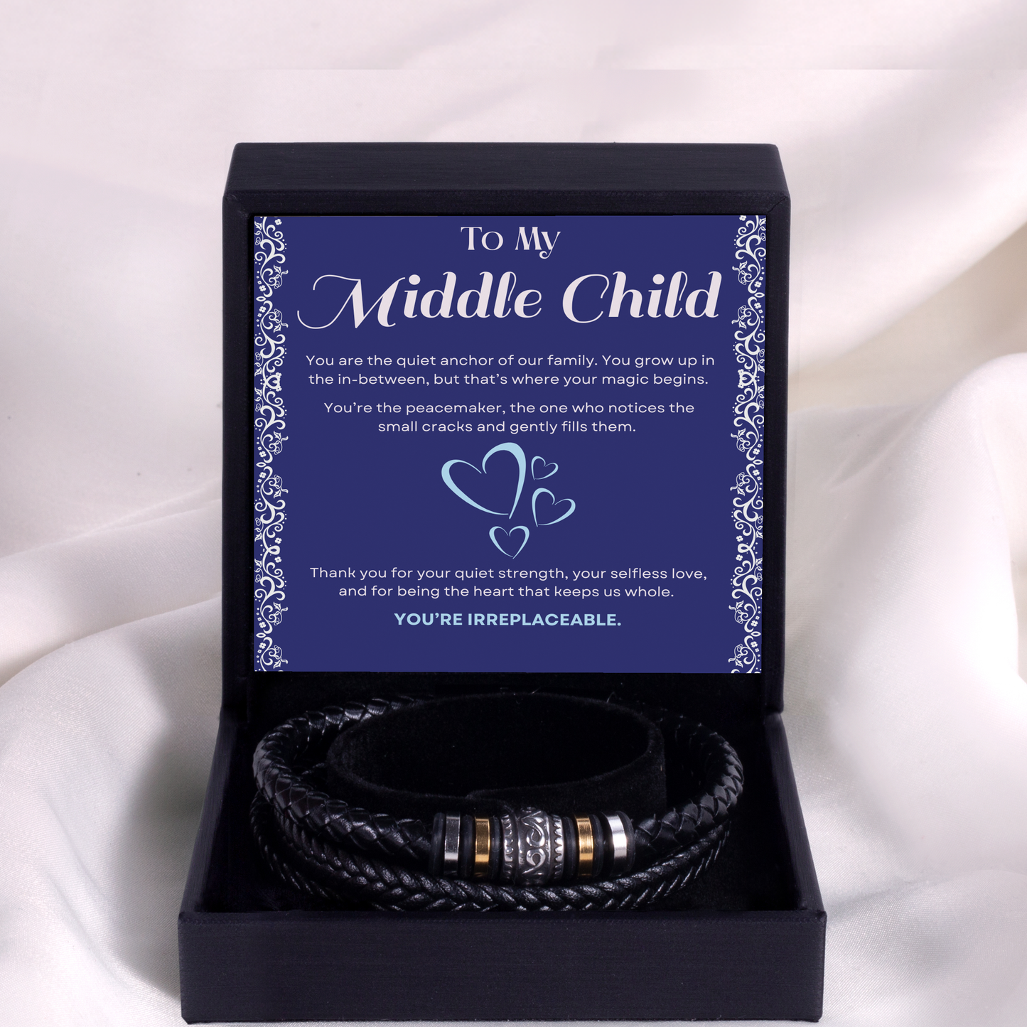 To my middle child "The peacemaker" Bracelet Gift Set