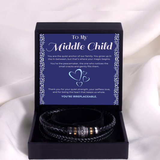 To my middle child "The peacemaker" Bracelet Gift Set