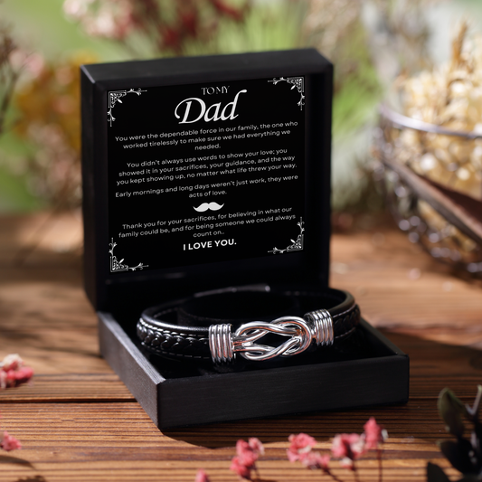 To My Dad "Your Sacrifice" Bracelet Gift Set