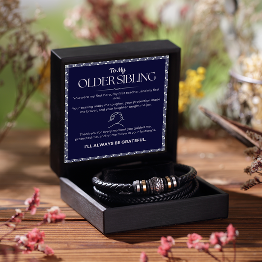 To my older sibling "My first rival" Bracelet Gift Set